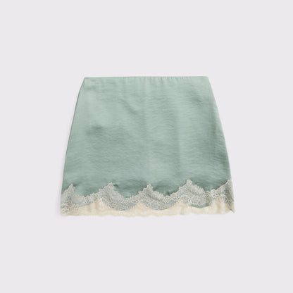 Abercrombie Lace Hem Mini Skort