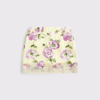 Abercrombie Lace Hem Mini Skort
