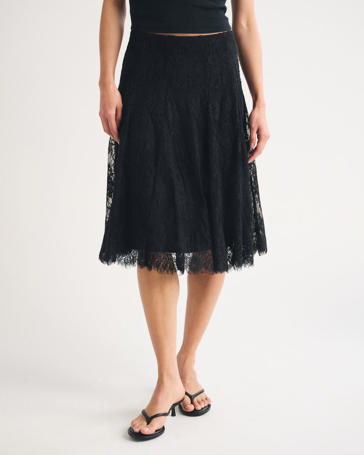 Abercrombie Lace Midi Skirt