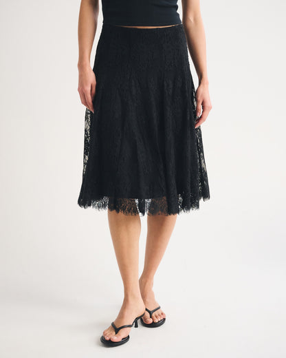 Abercrombie Lace Midi Skirt
