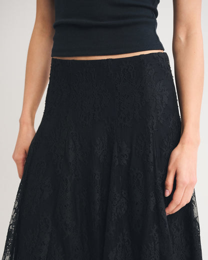 Abercrombie Lace Midi Skirt