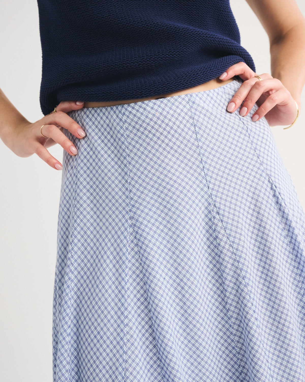 Abercrombie 100% Cotton High Rise Maxi Skirt