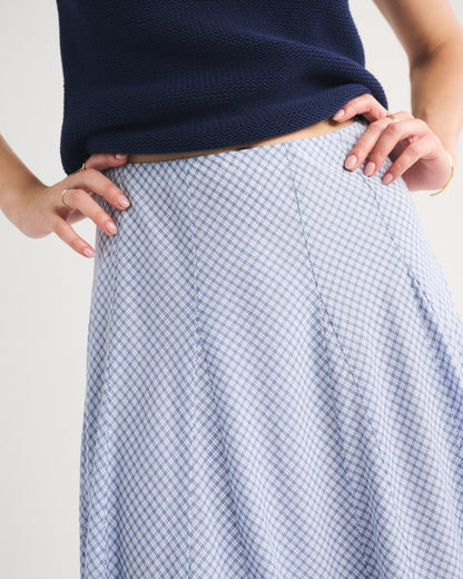 Abercrombie 100% Cotton High Rise Maxi Skirt