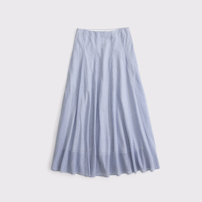 Abercrombie 100% Cotton High Rise Maxi Skirt