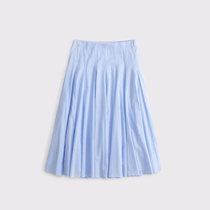 Abercrombie 100% Cotton Godet Midi Skirt