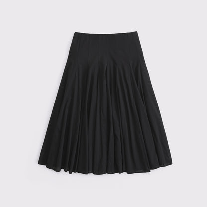 Abercrombie 100% Cotton Godet Midi Skirt