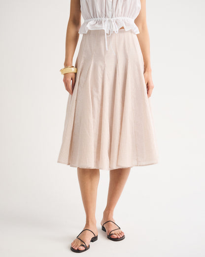 Abercrombie 100% Cotton Godet Midi Skirt