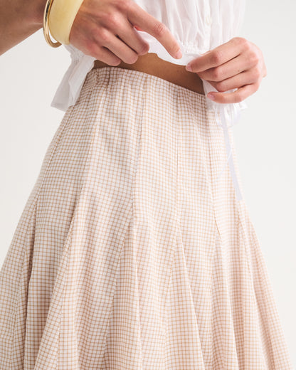 Abercrombie 100% Cotton Godet Midi Skirt