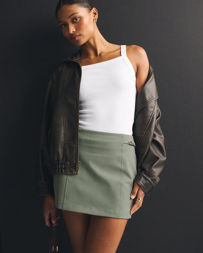 Abercrombie The A&F Scarlett Curve Love Forme Mini Skort