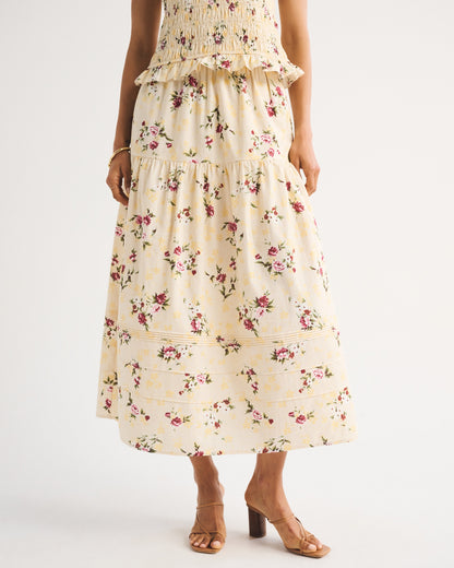 Abercrombie 100% Cotton Boho Maxi Skirt