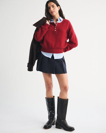 Abercrombie Pleated Tailored Mini Skort