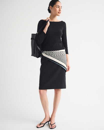 Abercrombie High Rise Pencil Midi Skirt
