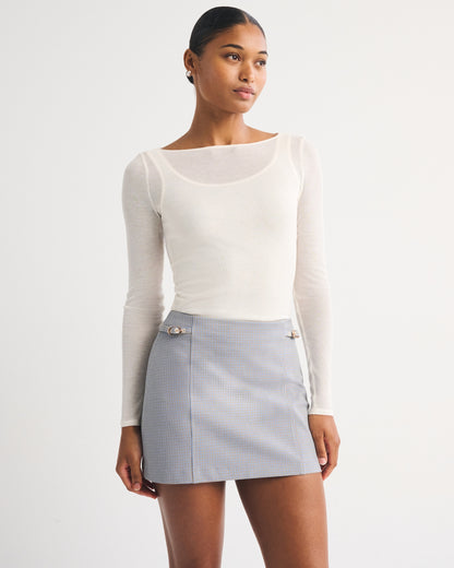 Abercrombie The A&F Scarlett Curve Love Forme Mini Skort