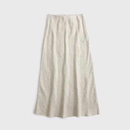 Abercrombie 100% Linen High Rise Maxi Skirt
