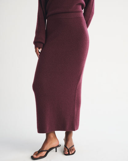 Abercrombie Merino Wool-Blend High Rise Sweater Maxi Skirt
