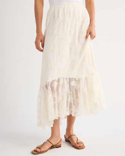 Abercrombie Embroidered Maxi Skirt