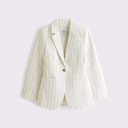 Abercrombie Nipped-Waist Suiting Blazer
