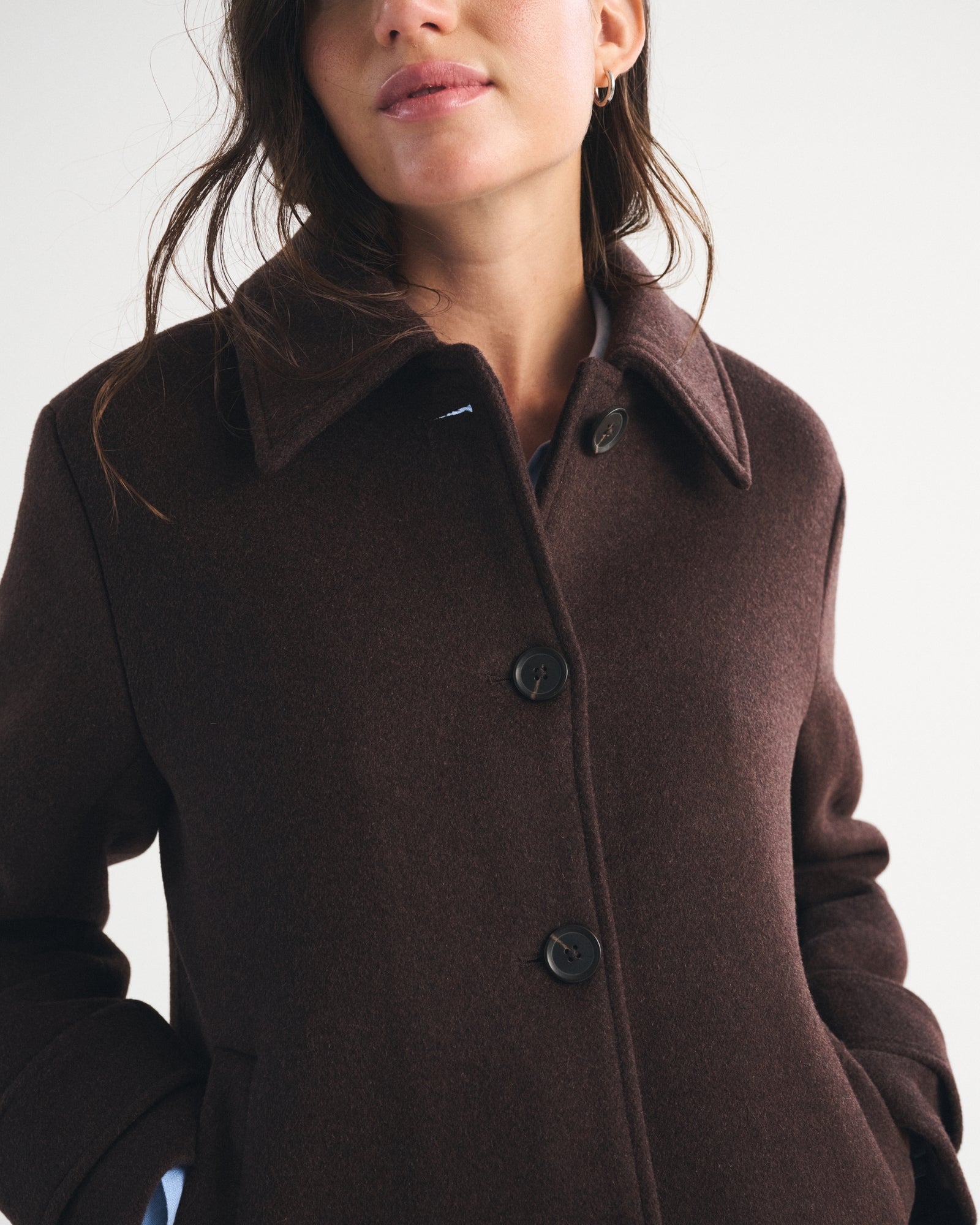 Abercrombie Short Wool-Blend Coat