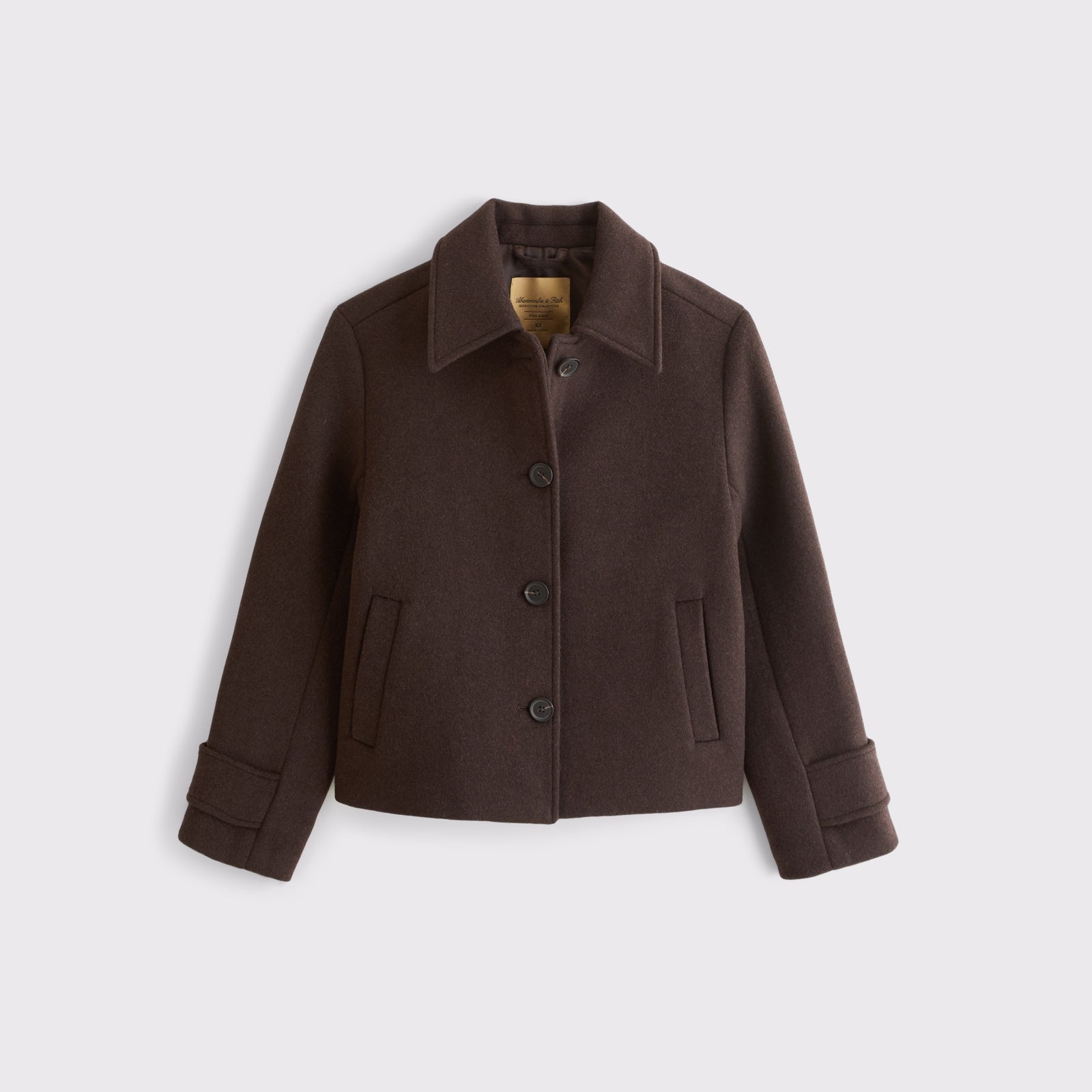 Abercrombie Short Wool-Blend Coat