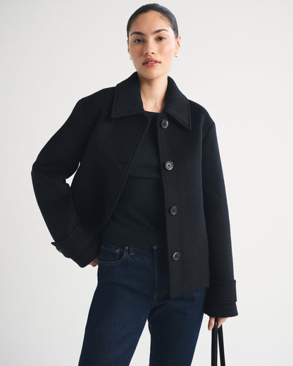 Abercrombie Short Wool-Blend Coat