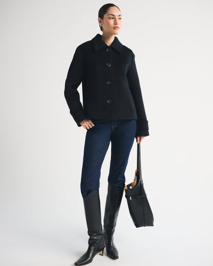 Abercrombie Short Wool-Blend Coat