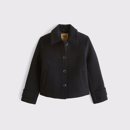 Abercrombie Short Wool-Blend Coat