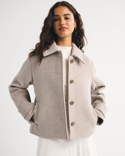 Abercrombie Short Wool-Blend Coat