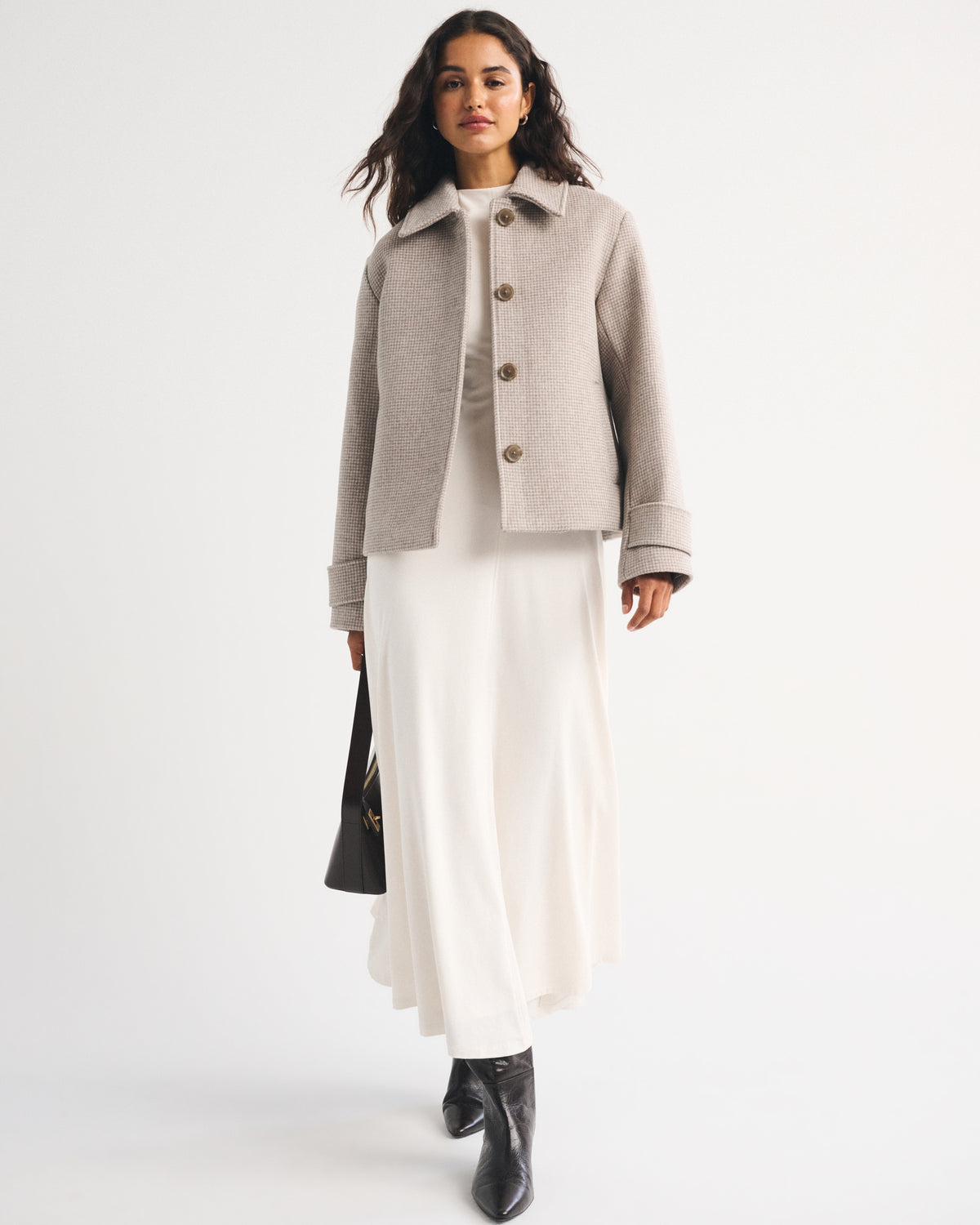 Abercrombie Short Wool-Blend Coat