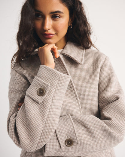 Abercrombie Short Wool-Blend Coat