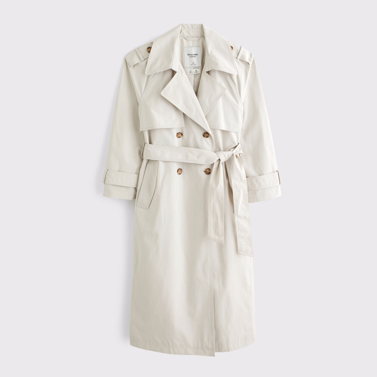 Abercrombie A&F Carrie Long Trench Coat