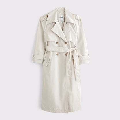 Abercrombie A&F Carrie Long Trench Coat