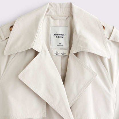 Abercrombie A&F Carrie Long Trench Coat