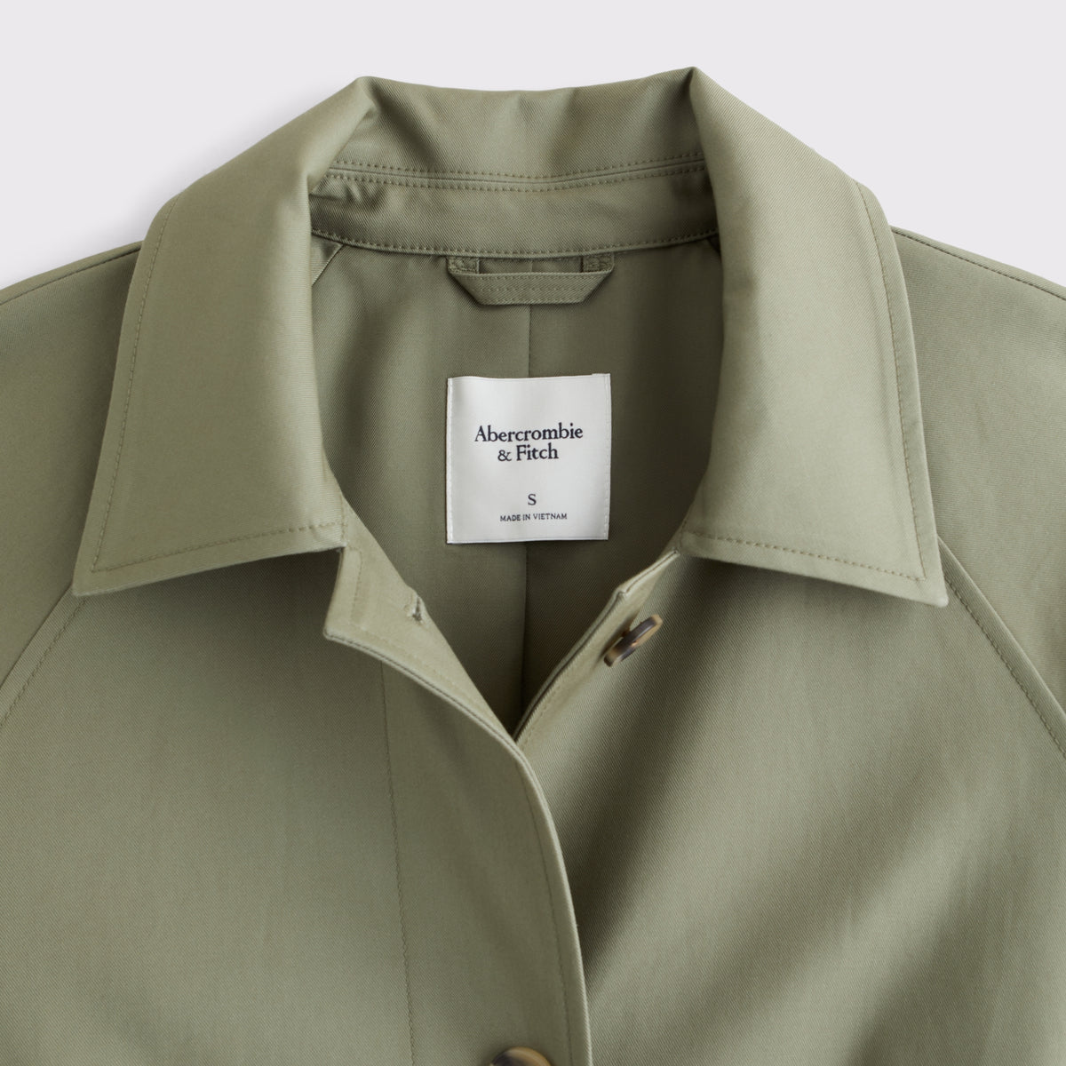 Abercrombie 100% Cotton 2-in-1 Reversible Long Mac Coat