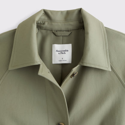 Abercrombie 100% Cotton 2-in-1 Reversible Long Mac Coat