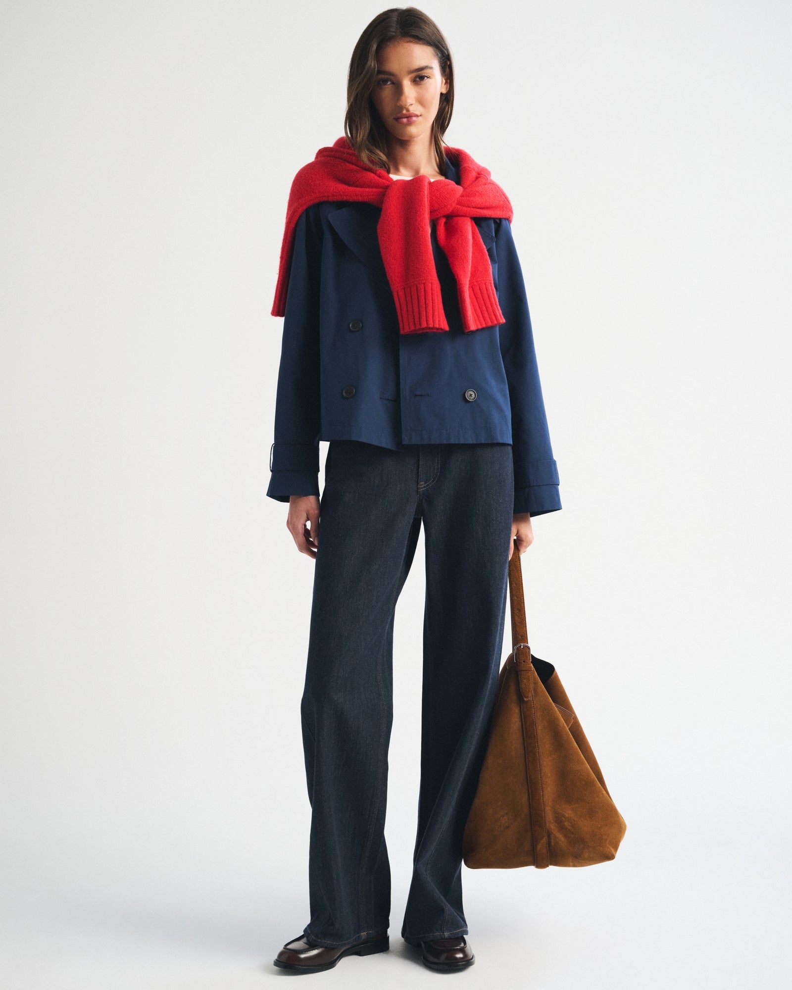 Abercrombie A&F Carrie Short Trench Coat