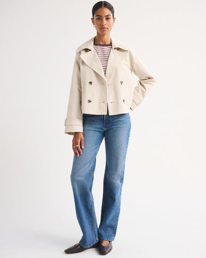 Abercrombie A&F Carrie Short Trench Coat
