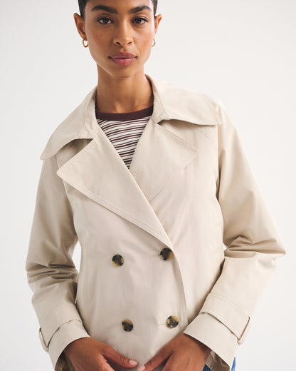 Abercrombie A&F Carrie Short Trench Coat