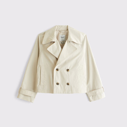 Abercrombie A&F Carrie Short Trench Coat