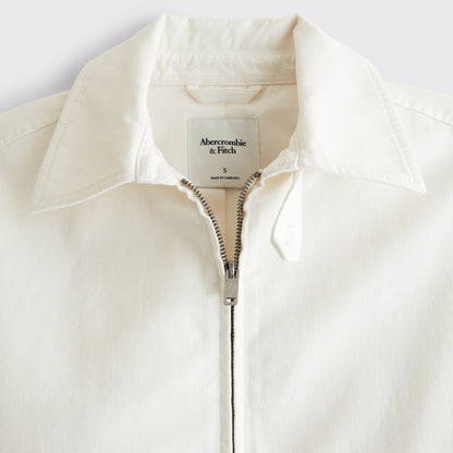 Abercrombie 100% Cotton Twill Collared Jacket