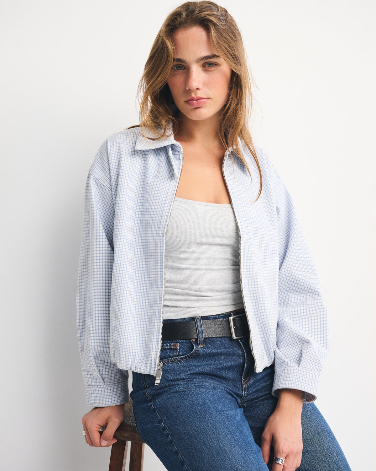 Abercrombie 100% Cotton Twill Collared Jacket