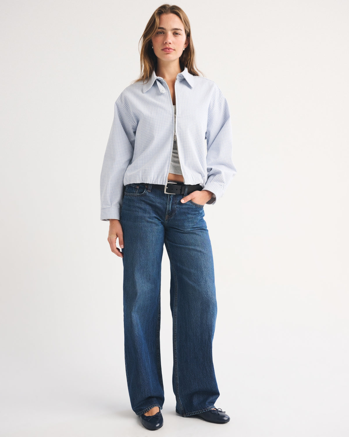 Abercrombie 100% Cotton Twill Collared Jacket