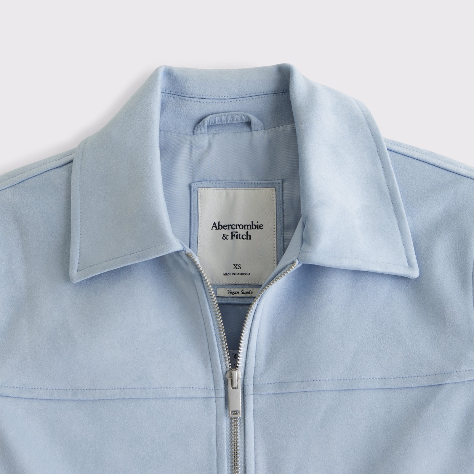 Abercrombie Relaxed Vegan Leather Zip Jacket
