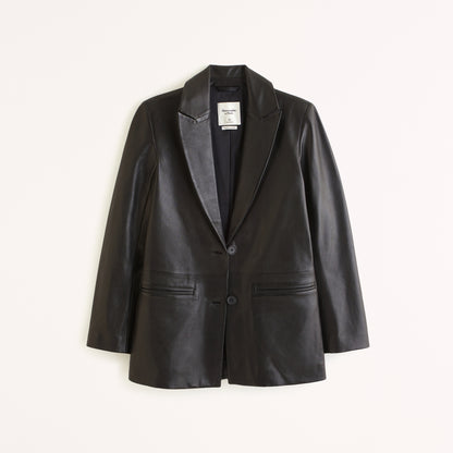 Abercrombie Genuine Leather Blazer