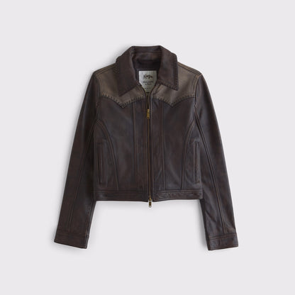Abercrombie Western Genuine Leather Jacket