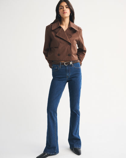 Abercrombie Cropped Trench Coat