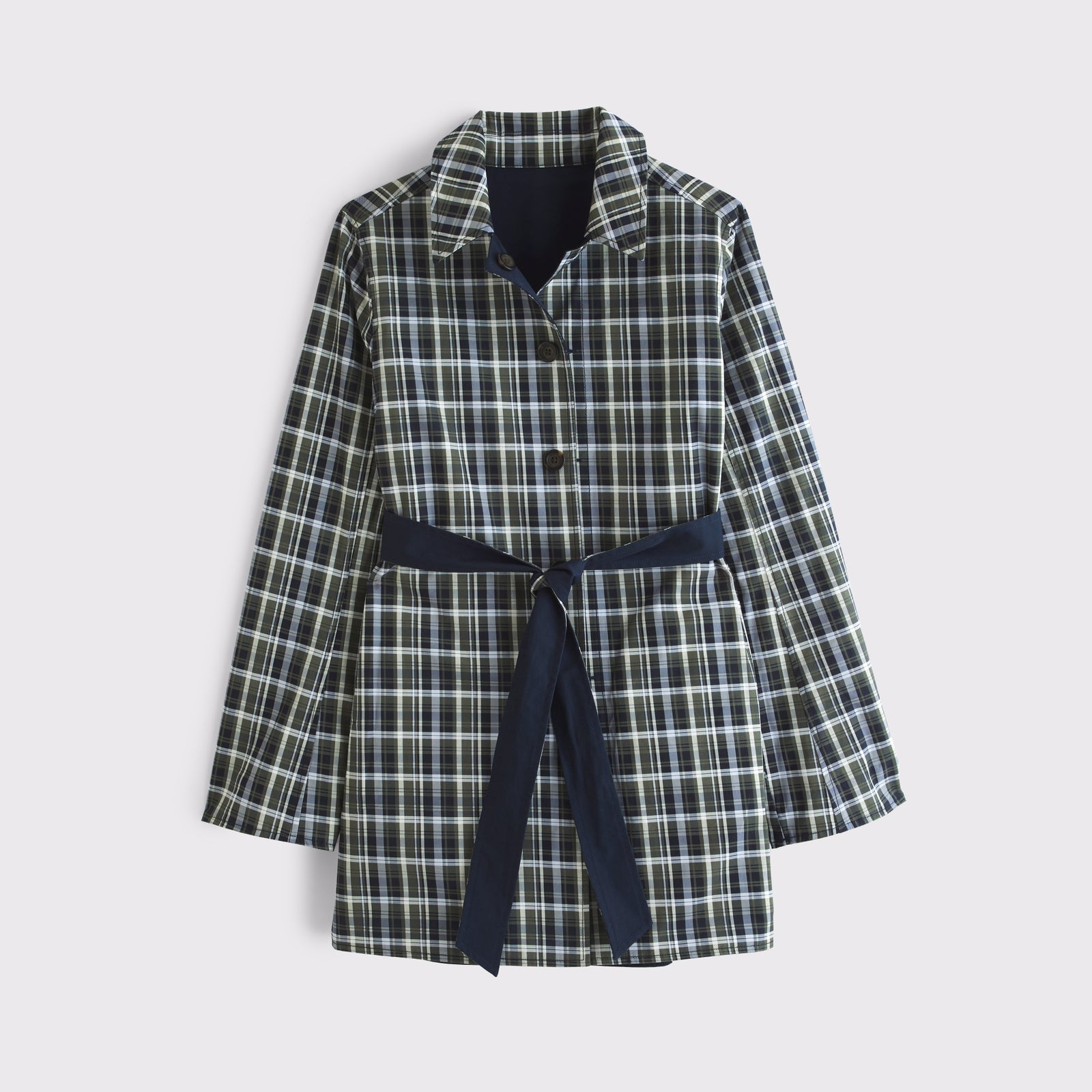Abercrombie 2-in-1 Reversible 100% Cotton Mac Coat