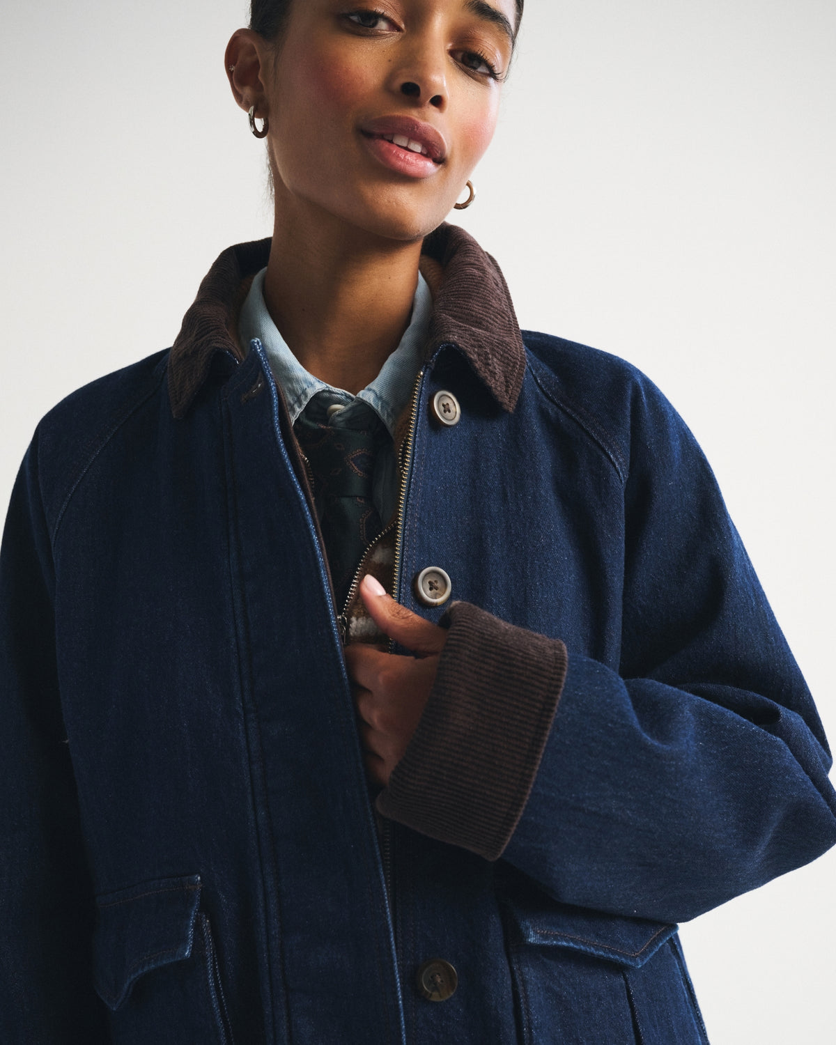 Abercrombie Short Denim Barn Jacket