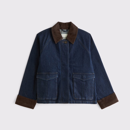 Abercrombie Short Denim Barn Jacket