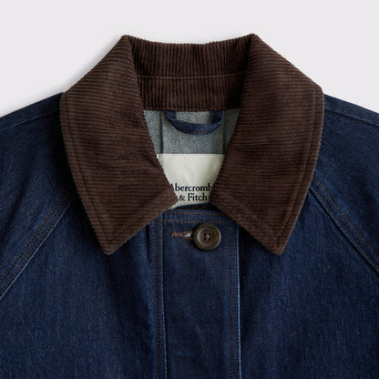Abercrombie Short Denim Barn Jacket