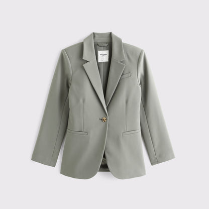 Abercrombie Nipped-Waist Suiting Blazer